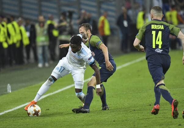 Bouna Sarr FOOTBALL : OM vs Salzbourg - demie finale aller Euopa Coupe 26 04 2018 MAO Panoramic 