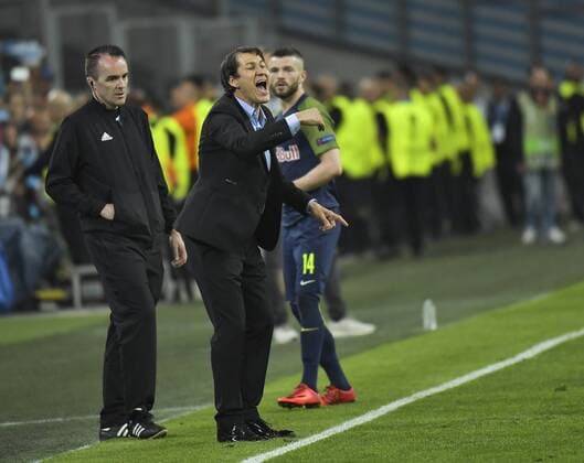Rudi Garcia FOOTBALL : OM vs Salzbourg - demie finale aller Euopa Coupe 26 04 2018 MAO Panoramic 