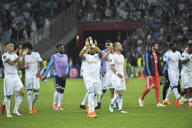 Dimitri Payet FOOTBALL : OM vs Salzbourg - demie finale aller Euopa Coupe 26 04 2018 MAO Panoramic 