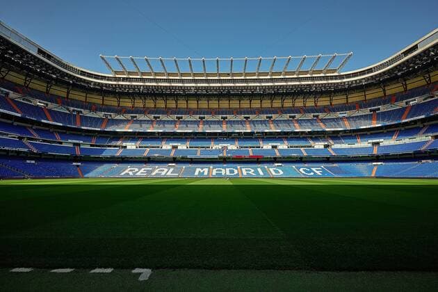 25 04 2018 xovx Football Spain Real Madrid Stadium emspor Estadio Santiago Bernabeu home ground of Real Madrid stadium view interior lawn Madrid