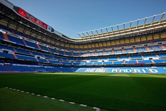 25 04 2018 xovx Football Spain Real Madrid Stadium emspor Estadio Santiago Bernabeu home ground of Real Madrid stadium view interior lawn Madrid