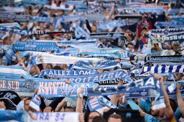 ILLUSTRATION - SUPPORTERS - ECHARPES FOOTBALL : Marseille vs Red Bull Salzburg - Ligue Europa - 26 04 2018 FEP Panoramic 
