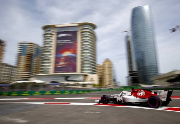Motorsports: World Championship WM Weltmeisterschaft 2018; Grand Prix Azerbaijan, Grand Prix of Europe, Formula 1 2018 Azerbaijan Grand Prix, , 9 Marcus Ericsson (SWE, Sauber F1 Team), Baku Azerbaijan