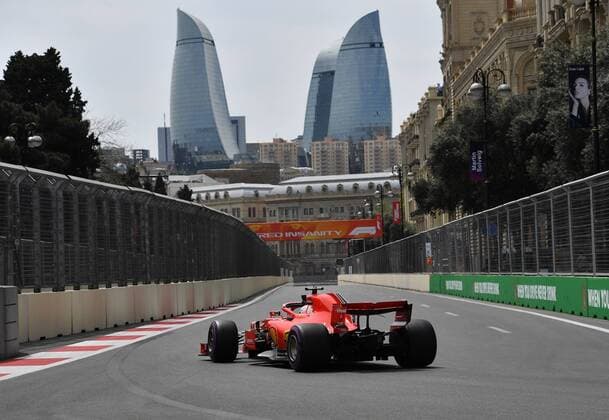 Sebastian Vettel Scuderia Ferrari formula 1 GP Baku Azerbaijan 27 04 2018 Photo mspb Jerry Andre Sebastian Vettel formula 1 GP Azerbaijan 2018