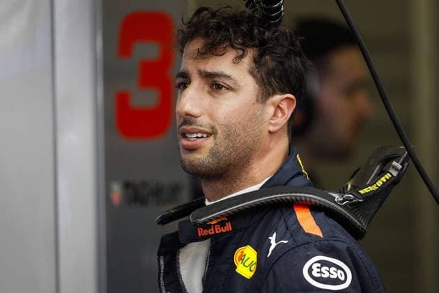RICCIARDO Daniel (aus), Aston Martin Red Bull Tag Heuer RB14, portrait during the 2018 Formula One World Championship WM Weltmeisterschaft Grand Prix of Europe in Azerbaijan from April 26 to 29 in Baku - Photo Motorsports: World Championship; 2018; Grand Prix Azerbaijan, Grand Prix of Europe, Formula 1 2018 Azerbaijan Grand Prix, Baku Azerbaijan