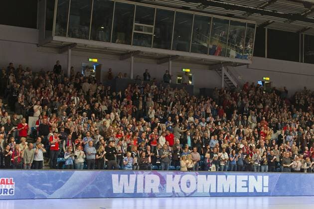 Handball Handball 3 Liga Nord 2017 2018 Handball Sportverein Hamburg vs SG Flensburg Handewitt II Fans of the Handball Sportverein Hamburg Sporthalle Hamburg Hamburg