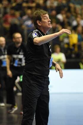 Mens Handball Mens EHF Cup Season 2017 18 Quarter-Finals Rematch Füchse Berlin RK Nexe Head Coach Velimir Petkovic Füchse Berlin 28 04 18 Copyright: xMichaelxHundtx xMatthiasxKochx