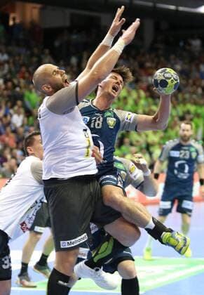 28 04 18 Handball EHF CUP Quarterfinal foxes Berlin CRO RK Nexe Image Hans Lindberg Handball EHF CUP Quarterfinal foxes Berlin CRO RK Nexe