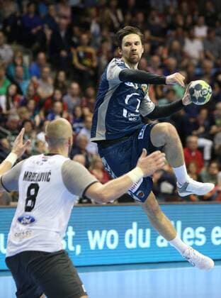 28 04 18 Handball EHF CUP Quarterfinal foxes Berlin CRO RK Nexe Bild Fabian Wiede Handball EHF CUP Quarterfinal foxes Berlin CRO RK Nexe