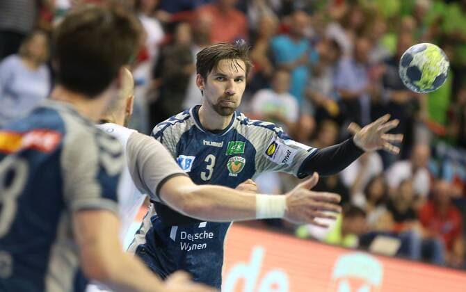 28 04 18 Handball EHF CUP Quarterfinal foxes Berlin CRO RK Nexe Bild Fabian Wiede Handball EHF CUP Quarterfinal foxes Berlin CRO RK Nexe