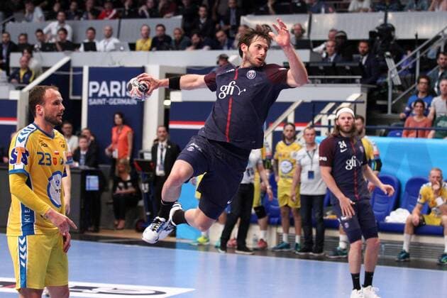 Uwe Gensheimer (Paris) HANDBALL : Velux EHF Champions League - Quart de finale retour - Paris Saint-Germain Handball vs PGE Vive Tauron Kielce - 28 04 2018 KevinDomas Panoramic 