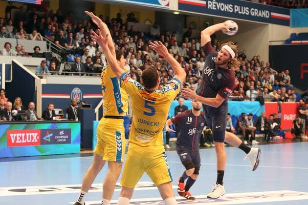 Mikkel Hansen HANDBALL : PSG Vs KIELCE - Champions League - 28 04 2018 MichaelBaucher Panoramic 