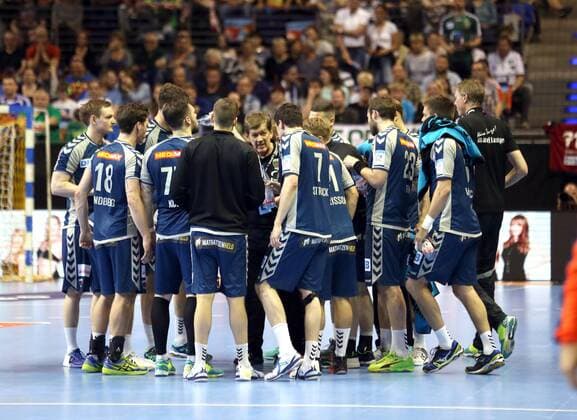 GER EHF FUEL BERLIN VS RK Nexe 28 04 2018 Max Schmeling Halle Berlin GER EHF FUEL BERLIN VS RK Nexe in the picture Head Coach Head Coach Velimir Petkovic Fuechse Berlin nordphotox xEngler nph00076