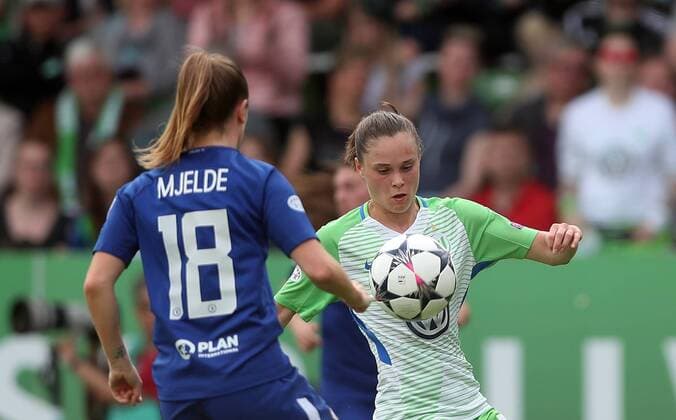 Ewa Pajor VfL Wolfsburg Maren Mjelde Chelsea LFC