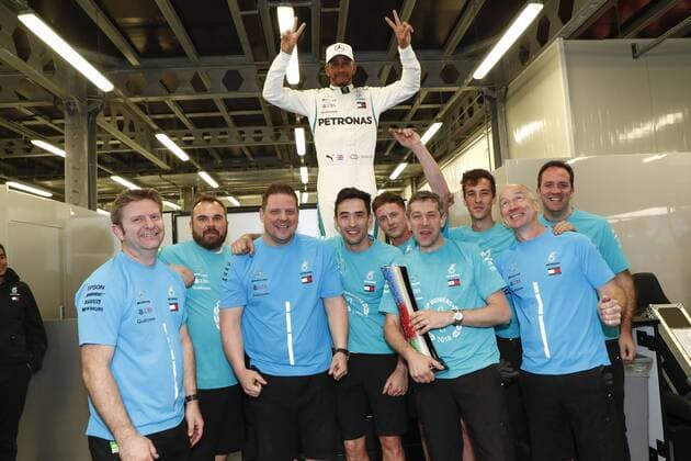 Motorsports: World Championship WM Weltmeisterschaft 2018; Grand Prix Azerbaijan, Grand Prix of Europe, Formula 1 2018 Azerbaijan Grand Prix, 44 Lewis Hamilton (GBR, Mercedes AMG Petronas F1 Team), Baku Azerbaijan