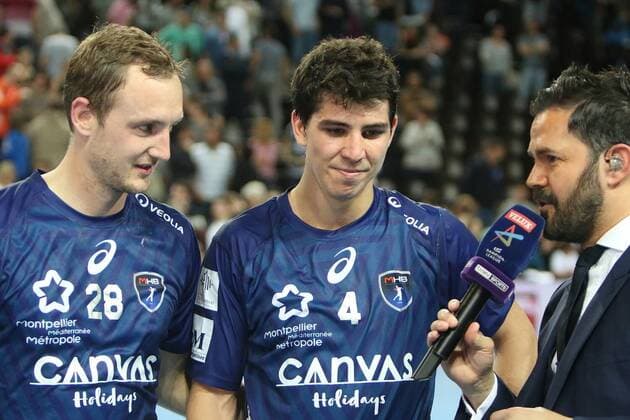 DIEGO SIMONET MHR emotion HANDBALL : Montpellier vs Flensburg - Ligue des Champions - 29 04 2018 RichardGosselin Panoramic 