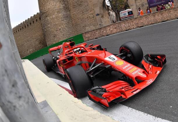 Sebastian Vettel Scuderia Ferrari formula 1 GP Baku Azerbaijan 29 04 2018 Photo mspb Jerry Andre Sebastian Vettel formula 1 GP Azerbaijan 2018