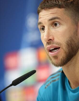 April 30, 2018 - Madrid, Spain - Sergio Ramos of Real Madrid attends a press conference PK Pressekonferenz at Valdebebas training ground on April 30, 2018 in Madrid, Spain. Real Madrid Training Session And Press Conference  - ZUMAn230 20180430_zaa_n230_540 Copyright: xRaddadxJebarahx