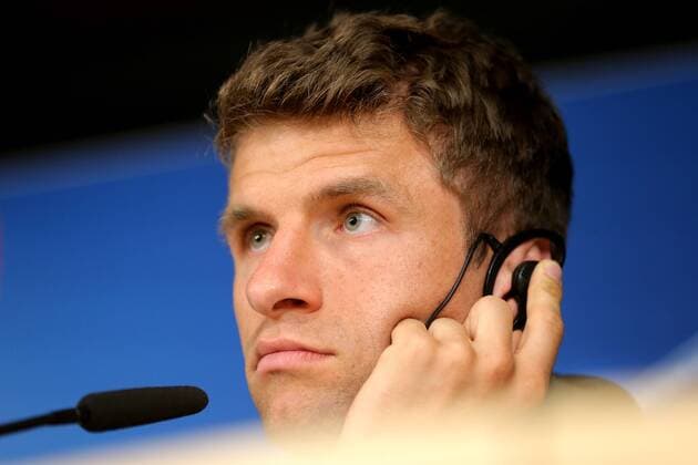 Thomas Mueller Bayern Munich 25 Press Conference Real Madrid CF vs Bayern Munich Champions League Semifinals Football 30 04 2018 Press Conference Real Madrid CF vs Bayern Munich Champions League Semifinals Football 30 04 2018 Madrid Copyright: xLanger Eibner-Pressefotox EP_HLR