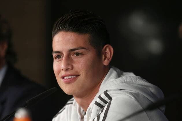 James Rodriguez FC Bayern Muenchen 11 Press Conference Real Madrid CF vs Bayern Munich Champions League Semifinals Football 30 04 2018 Press Conference Real Madrid CF vs Bayern Munich Champions League Semifinals Football 30 04 2018 Madrid Copyright: xLanger Eibner-Pressefotox EP_HLR