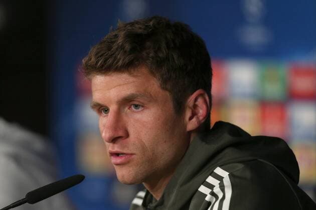 Thomas Mueller Bayern Munich 25 Press Conference Real Madrid CF vs Bayern Munich Champions League Semifinals Football 30 04 2018 Press Conference Real Madrid CF vs Bayern Munich Champions League Semifinals Football 30 04 2018 Madrid Copyright: xLanger Eibner-Pressefotox EP_HLR