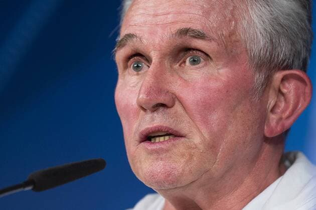 Bayern Múnich coach Jupp Heynckes during press conference PK Pressekonferenz day before UEFA Champions League semi finals match between Real Madrid and Bayern Múnich at Santiago Bernabeu Stadium in Madrid, Spain. April 30, 2018.  (20180430036)