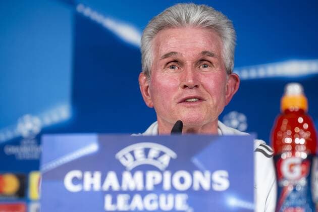 Bayern Múnich coach Jupp Heynckes during press conference PK Pressekonferenz day before UEFA Champions League semi finals match between Real Madrid and Bayern Múnich at Santiago Bernabeu Stadium in Madrid, Spain. April 30, 2018.  (20180430039)