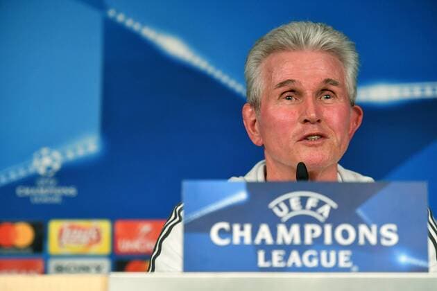 Jupp Heynckes Coach Bayern at the PK Press Conference PK before the match Real Madrid FC Bayern UEFA Champions League CL Semi Finals 1 2 Final Returnee Season 2017 2018 Soccer Soccer Soccer Men Germany Germany Madrid 30 4 2018 Stadion Bernabeu
