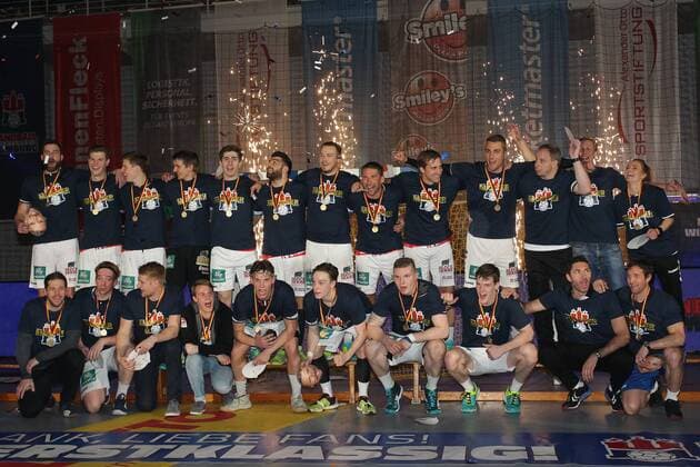Handball 3 Bundesliga 2017 2018 Hamburg Handball vs MTV Braunschweig Master picture of the team Sporthalle Alsterdorf Hamburg