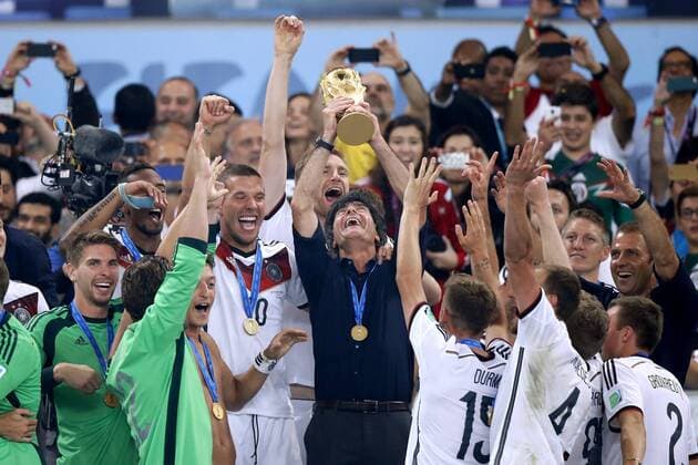 LOEW Joachim Germany coach at the award ceremony with World Cup 2014 World Cup Brazil FIFA World Cup 2014 Brazil Final game Germany against Argentina 1 0 on 13 July 2014 in Rio de Janeiro