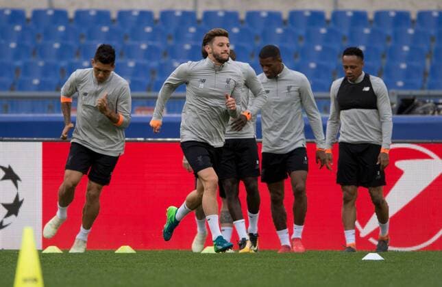 Liverpool Training Adam Lallana of Liverpool during the Liverpool training session at the Stadio Olimpico, Rome Content Not Available For UK Newspapers Copyright: xRussellxHartx FIL-11728-0003