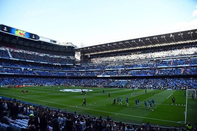 01 05 2018 xfux Football Champions League semi-finals Real Madrid Bayern Munich Muenchen emspor v l Stadium view Interior lawn Madrid