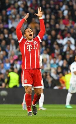 01 05 2018 xfux Football Champions League semi-finals Real Madrid Bayern Muenchen emspor v th Thiago Alcantara Bayern Munich celebrate the goal The goal for 0 1 Madrid