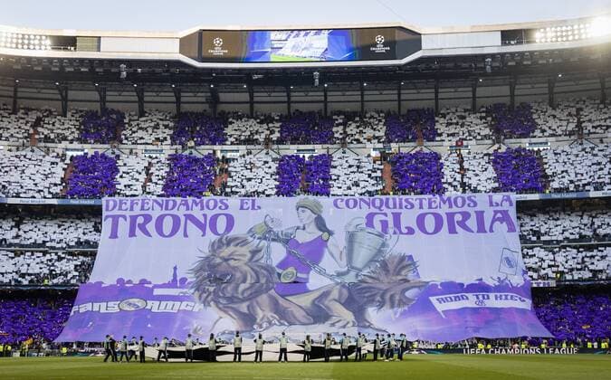 Madrid 01 05 2018 Choreo Real Real Madrid Bayern Munich