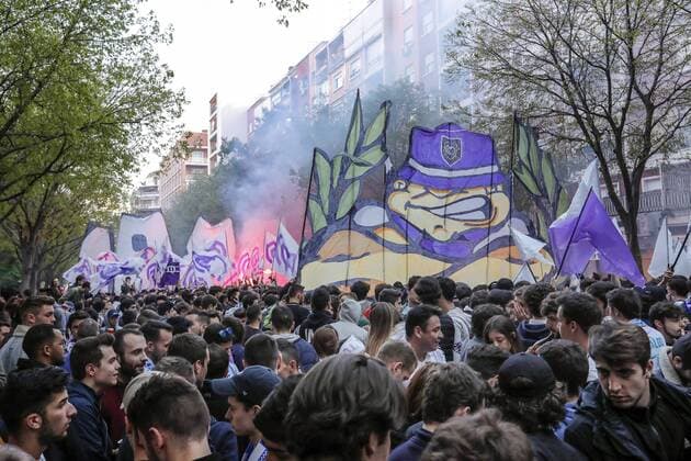 fans of Real Madrid outside the stadium before the match during the UEFA Champions League semi final match between Real Madrid and Bayern Munich at the Santiago Bernabeu stadium on May 01, 2018 in Madrid, Spain UEFA Champions League 2017 2018 xVIxVIxImagesx xMauricexvanxSteenxIVx 10820013