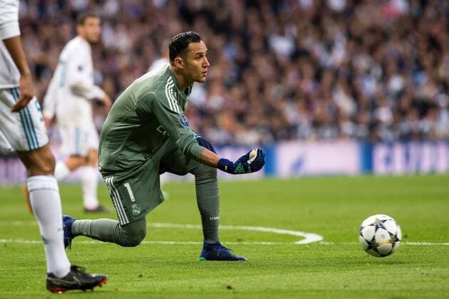 Real Madrid s goalkeeper Keylor Navas during the UEFA Champions League semifinal second leg match between Real Madrid and Bayern Munich, at the Santiago Bernabeu stadium, in Madrid, Spain, 01 May 2018. Real Madrid vs. Bayern Munich !ACHTUNG: NUR REDAKTIONELLE NUTZUNG!  Copyright: xRodrigoxJimenezx MAD14 20180501-636608077388948069