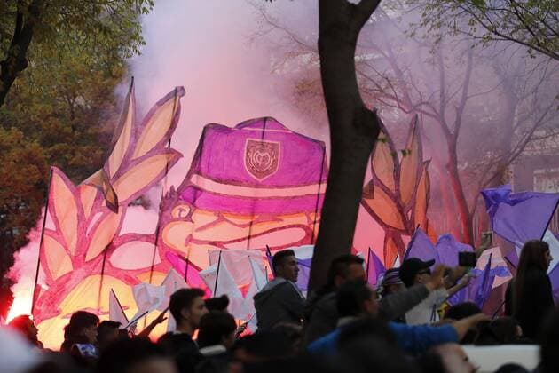 fans of Real Madrid outside the stadium before the match during the UEFA Champions League semi final match between Real Madrid and Bayern Munich at the Santiago Bernabeu stadium on May 01, 2018 in Madrid, Spain UEFA Champions League 2017 2018 xVIxVIxImagesx xMauricexvanxSteenxIVx 10820021
