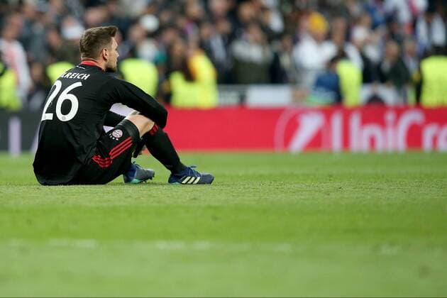 Goalkeeper Sven Ulreich Bayern Muenchen 26 after leaving Real Madrid CF vs Bayern Munich Champions League Semifinals Soccer 01 05 2018 Real Madrid CF vs Bayern Munich Champions League Semifinals Football 01 05 2018 Madrid Copyright: xLanger Eibner-Pressefotox EP_HLR
