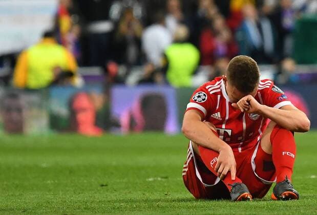 01 05 2018 xfux Football Champions League semi-finals Real Madrid Bayern Muenchen emspor v Joshua Kimmich Bayern Munich disappointed disappointed looking dissapointed Madrid