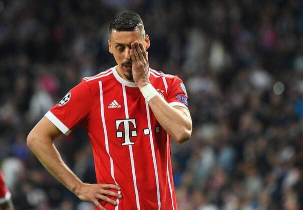 01 05 2018 xfux Football Champions League semi-finals Real Madrid Bayern Munich emspor v Sandro Wagner Bayern Munich disappointed disappointed looking dissapointed Madrid