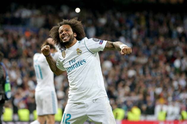 Marcelo Real Madrid CF 12 after reaching the final Real Madrid CF vs Bayern Munich Champions League semi-final Football 01 05 2018 Real Madrid CF vs Bayern Munich Champions League semi-final Football 01 05 2018 Madrid Copyright: xLanger Eibner-Pressefotox EP_HLR