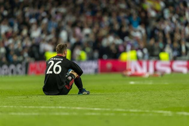 Madrid Spain 01 05 2018 UEFA Champions League 2017 18 Season Semi finals Semifinals Second leg Relegation Real Madrid FC Bayern Muenchen Goalkeeper Sven Ulreich FCB after the match DeFodi048