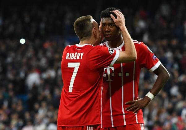 01 05 2018 xfux Football Champions League semi-finals Real Madrid Bayern Munich emspor v Franck Ribery FC Bayern Munich David Alaba Bayern Munich disappointed disappointed looking dissapointed Madrid