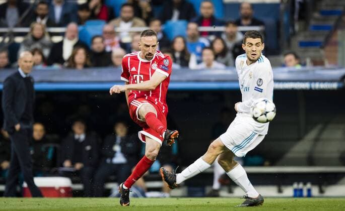 Madrid 01 05 2018 Franck Ribery FC Mateo Kovacic Real Real Madrid Bayern Munich