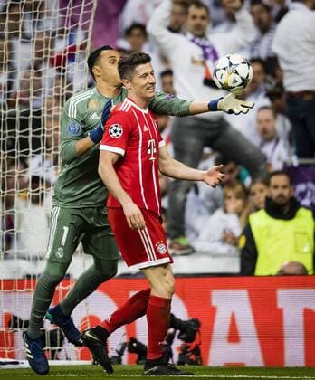 Madrid 01 05 2018 Goalkeeper Manuel Neuer FCB Robert Lewandowski FCB Real Madrid Bayern Munich