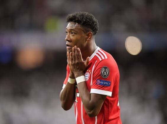 01 05 2018 Football UEFA Champions League 2017 2018 Semifinal Second leg Real Madrid FC Bayern Munich at the Bernabeu Stadium Madrid Disappointment after the end David Alaba FC Bayern Munich is crying bitter tears