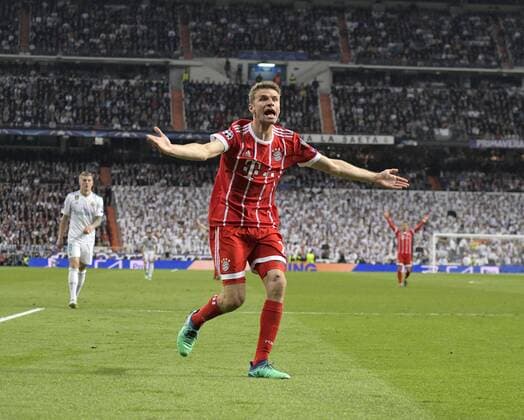 01 05 2018 Football UEFA Champions League 2017 2018 Semifinal Second leg Real Madrid FC Bayern Munich at the Bernabeu Stadion Madrid