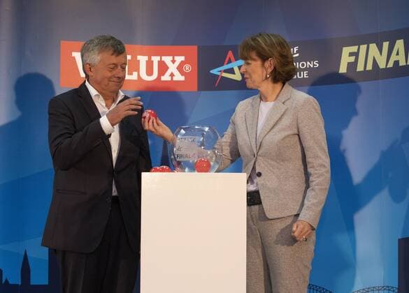 Draw Final 4 Handball Champions League Koeln Germany Date 02 05 2018 Henriette Recker Michael Wiederer