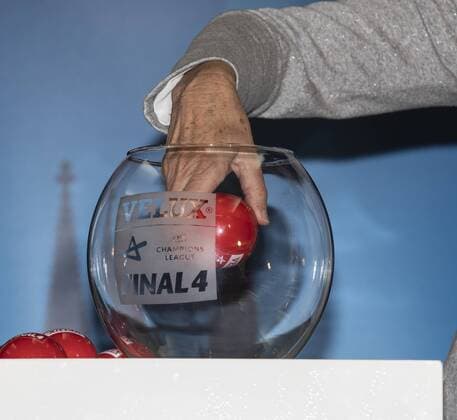 Draw Final 4 Handball Champions League Koeln Germany Date 02 05 2018 Henriette Recker Michael Wiederer