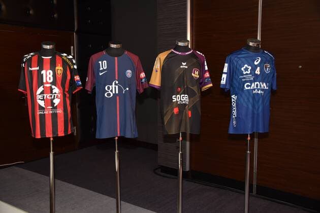 The Handball Teams HC Vardar MKD for Paris Saint Germain handball HBC Nantes FRA and Montpellier HB FRA on 02 05 2018 in Cologne at the draw of the Handball Champions League semi-finals VELUX EHF FINAL4 2017 taking place in Cologne on 26 and 27 May